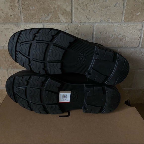 UGG DROPLET BLACK WATERPROOF RUBBER WOOL INSOLE RAIN WOMENS BOOTS * NEW NO BOX* - Picture 6 of 7